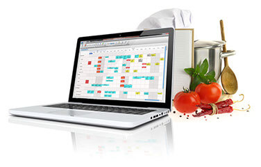 EventPro catering management software on a computer screen