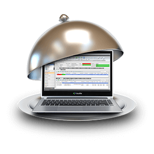 Catering management on a platter illustration for EventPro software